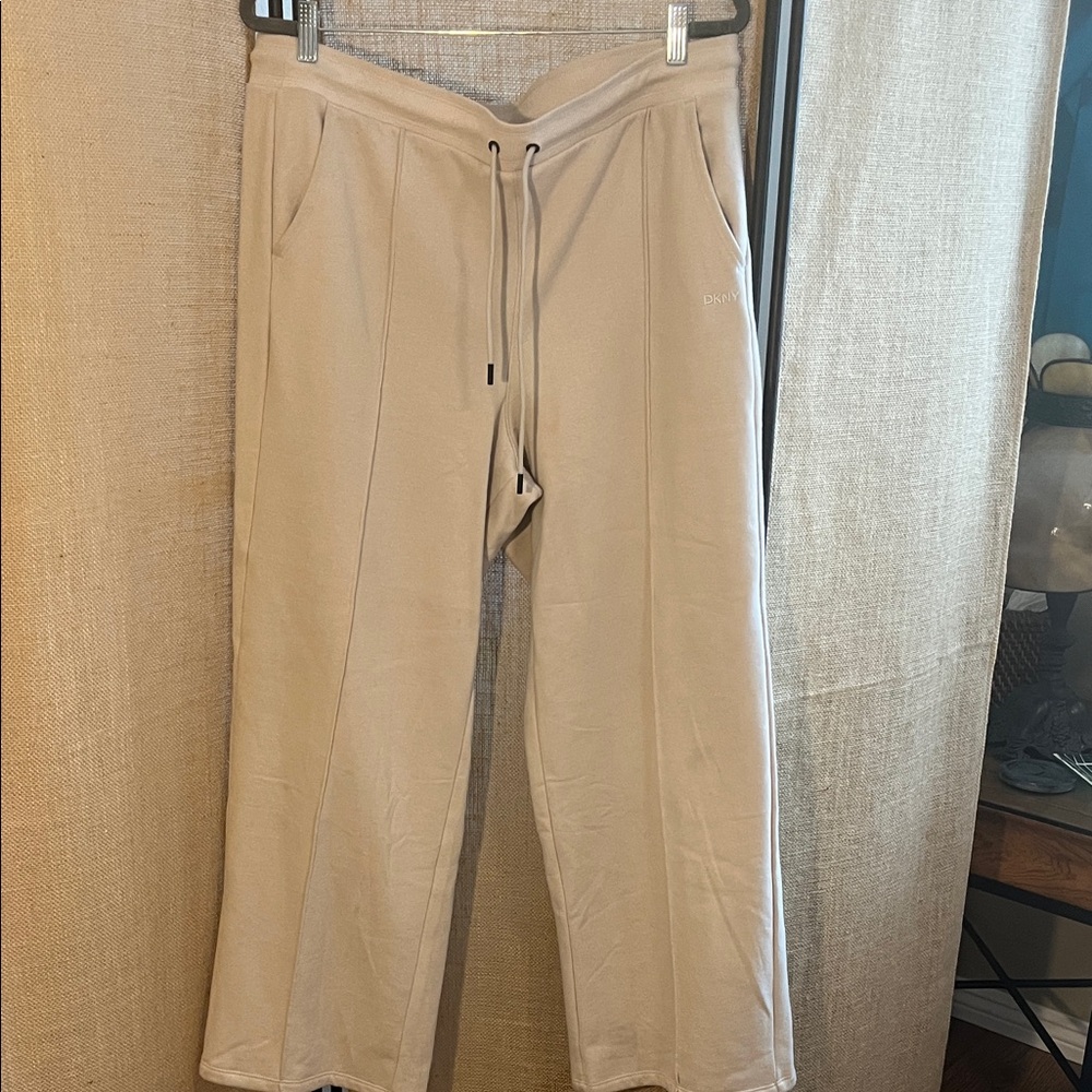 DKNY Womens Tan Sweatpants